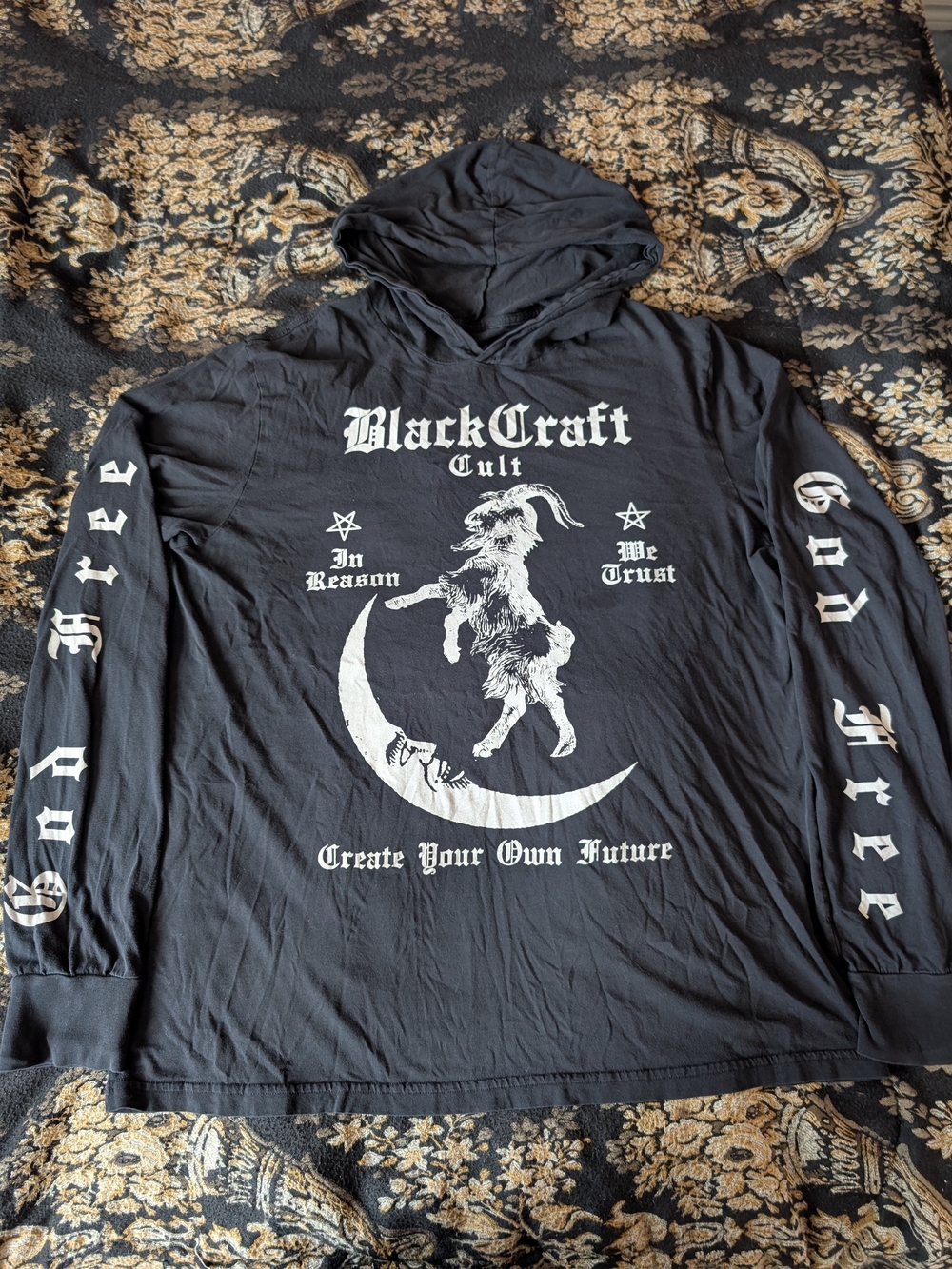 Black craft Cult Black Graphic Hooded Long-Sleeve Shirt 2x